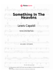 Sheet music, chords Lewis Capaldi - Something In The Heavens