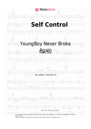 Sheet music, chords YoungBoy Never Broke Again - Self Control