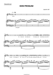 Sheet music, chords Apache 207 - Kein Problem
