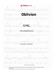 Sheet music, chords SYML - Oblivion