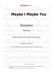 Sheet music, chords Scorpions - Maybe I Maybe You