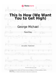 Sheet music, chords George Michael - This Is How (We Want You to Get High)