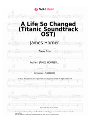 Sheet music, chords James Horner - A Life So Changed (Titanic Soundtrack OST)