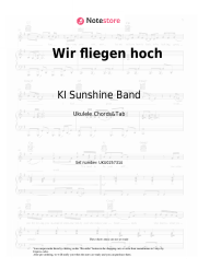 Sheet music, chords KI Sunshine Band - Wir fliegen hoch