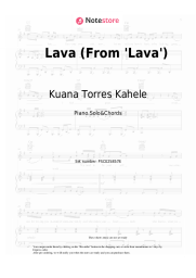 Sheet music, chords Kuana Torres Kahele, Napua Greig, James Ford Murphy - Lava (From 'Lava')