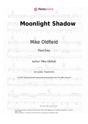 Sheet music, chords Mike Oldfield, Maggie Reilly - Moonlight Shadow