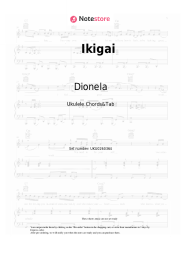 Sheet music, chords Dionela, Loonie - Ikigai