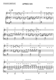Sheet music, chords Tream, Gzuz - APRES SKI
