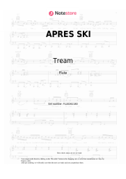 Sheet music, chords Tream, Gzuz - APRES SKI