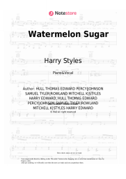 Sheet music, chords Harry Styles - Watermelon Sugar