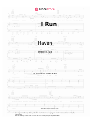 Sheet music, chords Haven - I Run