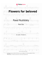 Sheet music, chords Pavel Ruzhitsky - Flowers for beloved