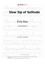 Sheet music, chords Enlly Blue - Slow Sip of Solitude