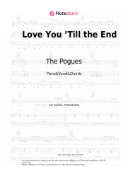 Sheet music, chords The Pogues - Love You ’Till the End