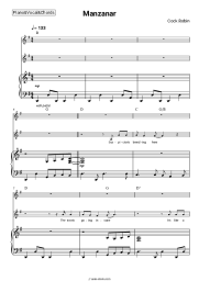 Sheet music, chords Cock Robin - Manzana