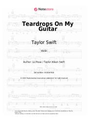 undefined Taylor Swift - Teardrops On My Guitar