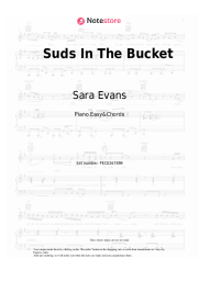 Sheet music, chords Sara Evans - Suds In The Bucket