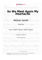 Sheet music, chords Melody Gardot - So We Meet Again My Heartache