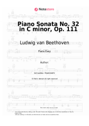 undefined Ludwig van Beethoven - Piano Sonata No. 32 in C minor, Op. 111