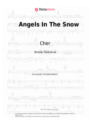 Sheet music, chords Cher - Angels In The Snow
