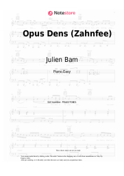 Sheet music, chords Julien Bam, Georgia Cavallo - Opus Dens (Zahnfee)