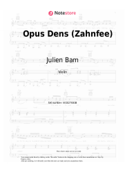 Sheet music, chords Julien Bam, Georgia Cavallo - Opus Dens (Zahnfee)