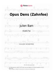 Sheet music, chords Julien Bam, Georgia Cavallo - Opus Dens (Zahnfee)