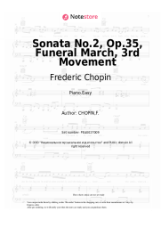 undefined Frederic Chopin - Sonata No.2, Op.35, Funeral March, 3rd Movement