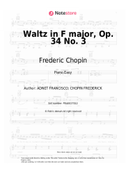 undefined Frederic Chopin - Waltz in F major, Op. 34 No. 3