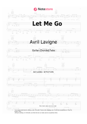 Sheet music, chords Avril Lavigne, Chad Kroeger - Let Me Go