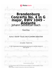undefined Johann Sebastian Bach - Brandenburg Concerto No. 4 in G major, BWV 1049 – Andante