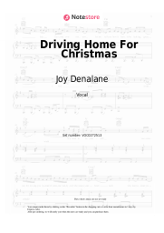 Sheet music, chords Joy Denalane, Rea Garvey, Esther Graf - Driving Home For Christmas