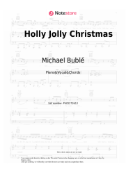 Sheet music, chords Michael Bublé - Holly Jolly Christmas