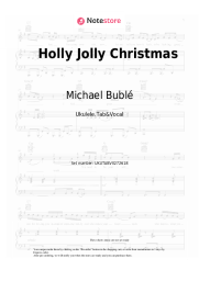 Sheet music, chords Michael Bublé - Holly Jolly Christmas