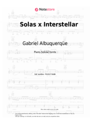 Sheet music, chords Gabriel Albuquerqüe - Solas x Interstellar