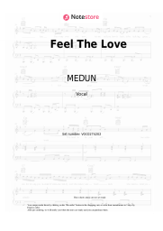 Sheet music, chords MEDUN, Bryn Christopher, Toby Gad - Feel The Love