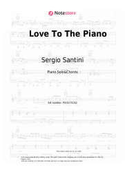 Sheet music, chords Sergio Santini - Love To The Piano