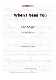 undefined Leo Sayer - When I Need You