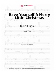 Sheet music, chords Billie Eilish - Have Yourself A Merry Little Christmas