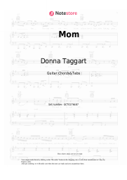 Sheet music, chords Donna Taggart - Mom