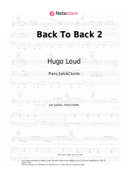 Sheet music, chords Hugo Loud, FRIENDLY THUG 52 NGG - Back To Back 2