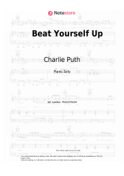 Sheet music, chords Charlie Puth - Beat Yourself Up