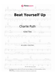 Sheet music, chords Charlie Puth - Beat Yourself Up