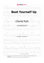 Sheet music, chords Charlie Puth - Beat Yourself Up