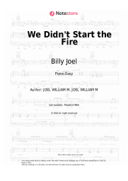 undefined Billy Joel - We Didn't Start the Fire
