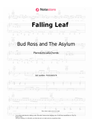 Sheet music, chords Bud Ross and The Asylum - Falling Leaf