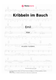 Sheet music, chords Emil, Jorin Hagen, JHNWNDT, prodbyTAA - Kribbeln im Bauch