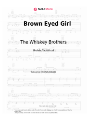 Sheet music, chords The Whiskey Brothers -  Brown Eyed Girl