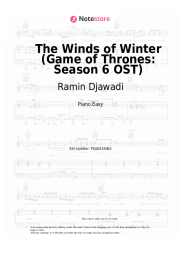 Sheet music, chords Ramin Djawadi - The Winds of Winter (Game of Thrones: Season 6 OST)