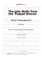 Sheet music, chords Dmitri Shostakovich - The Joke Waltz from the 'Puppet Dances'